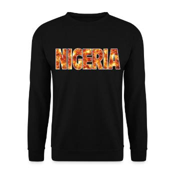 Nigéria - Sweat-shirt Unisexe - noir - Devant - Alina (178cm) & Michal (187cm)