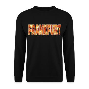 Frankfurt - Unisex Sweatshirt - black - Front - Alina (178cm) & Michal (187cm)