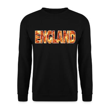 England - Unisex Sweatshirt - black - Front - Alina (178cm) & Michal (187cm)