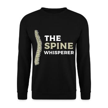 physiotherapy - Unisex Sweatshirt - black - Front - Alina (178cm) & Michal (187cm)