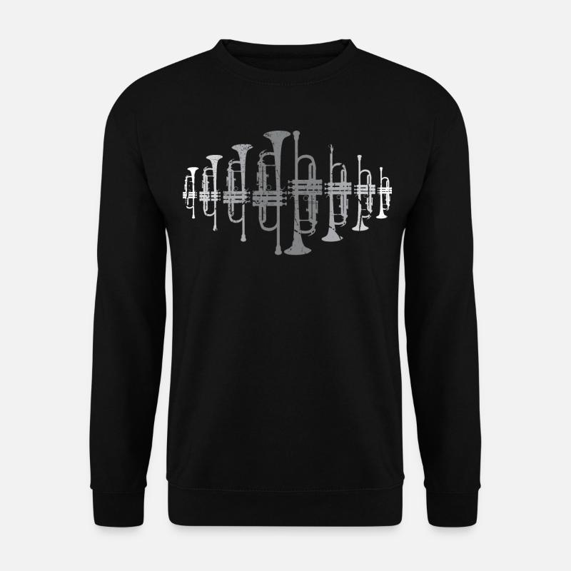 Trumpets design instruments music - Unisex Sweatshirt - black