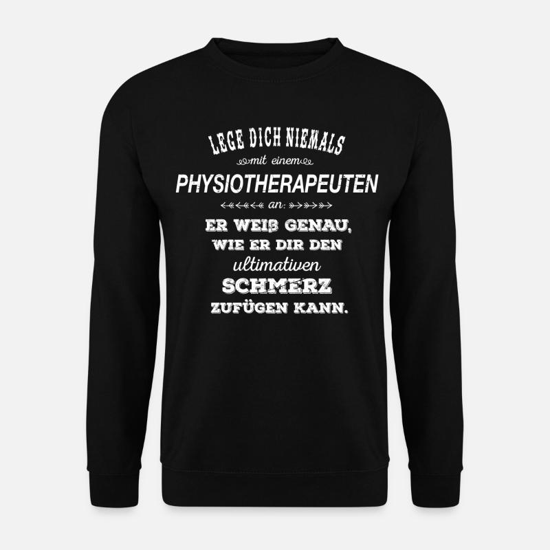 Physiotherapeut weiß - Unisex Pullover - Schwarz
