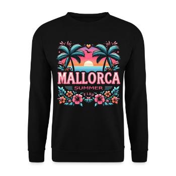 Majorca - Unisex Sweatshirt - black - Front - Alina (178cm) & Michal (187cm)