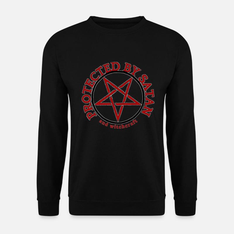 von Satan beschützt - Unisex Pullover - Schwarz