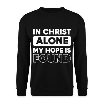 Bible Bible Verse - Unisex Sweatshirt - black - Front - Alina (178cm) & Michal (187cm)