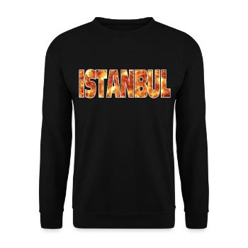 Istanbul - Unisex Sweatshirt - black - Front - Alina (178cm) & Michal (187cm)