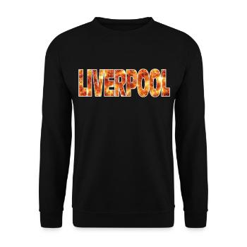 Liverpool - Unisex Sweatshirt - black - Front - Alina (178cm) & Michal (187cm)