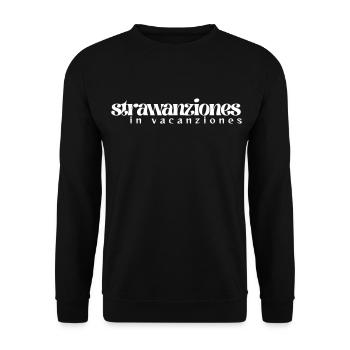 strawanziones - Unisex Pullover - Schwarz - Vorne - Alina (178cm) & Michal (187cm)