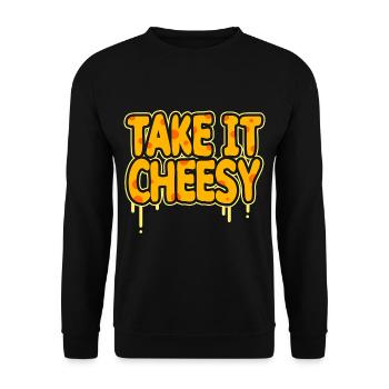 Käse - Unisex Pullover - Schwarz - Vorne - Alina (178cm) & Michal (187cm)