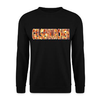 Gelsenkirchen - Unisex Sweatshirt - black - Front - Alina (178cm) & Michal (187cm)