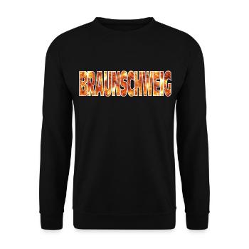 Braunschweig - Unisex Pullover - Schwarz - Vorne - Alina (178cm) & Michal (187cm)