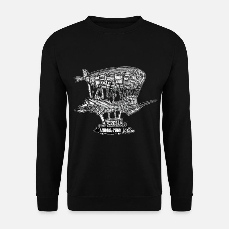 Mr. Bird SteamPunk TierPunk - Unisex Pullover - Schwarz
