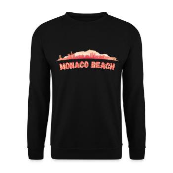Monaco Beach - Unisex Pullover - Schwarz - Vorne - Alina (178cm) & Michal (187cm)