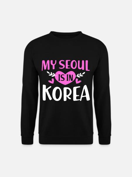 Corée Séoul - Sweat-shirt Unisexe - noir