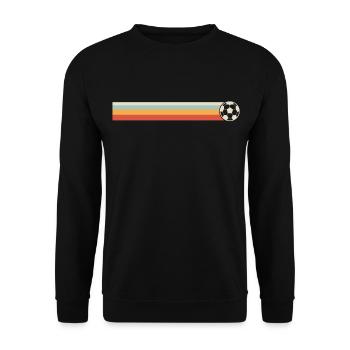 Football retro football football player - Unisex Sweatshirt - black - Front - Alina (178cm) & Michal (187cm)