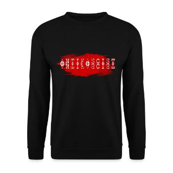 ANTI-FASCIST PROTEST RESISTANCE - Unisex Sweatshirt - black - Front - Alina (178cm) & Michal (187cm)