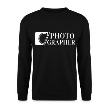 PHOTOGRAPHER - Unisex Sweatshirt - black - Front - Alina (178cm) & Michal (187cm)