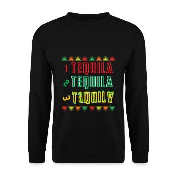 Tequila - Unisex Sweatshirt - black - Front - Alina (178cm) & Michal (187cm)