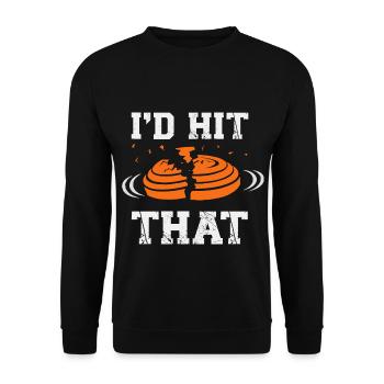 Tontaubenschießen Schießen Sport Geschenkidee - Unisex Pullover - Schwarz - Vorne - Alina (178cm) & Michal (187cm)