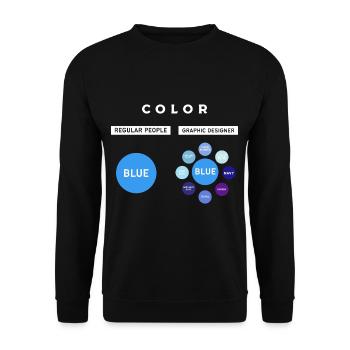 Graphic Designer Graphic Designer Artist - Unisex Sweatshirt - black - Front - Alina (178cm) & Michal (187cm)