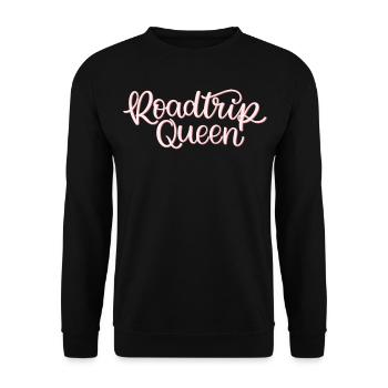 Road Trip Queen - Sweat-shirt Unisexe - noir - Devant - Alina (178cm) & Michal (187cm)