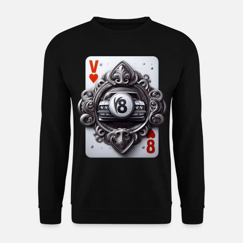V8 - Unisex Pullover - Schwarz