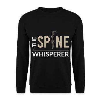 physiotherapy - Unisex Sweatshirt - black - Front - Alina (178cm) & Michal (187cm)