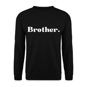 FRÈRE - Sweat-shirt Unisexe - noir - Devant - Alina (178cm) & Michal (187cm)