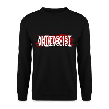 Anti-fascist against paternalism - Unisex Sweatshirt - black - Front - Alina (178cm) & Michal (187cm)