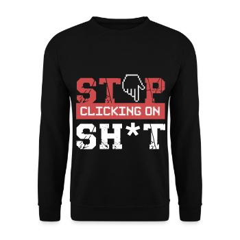 Cybersicherheit Hacker Programmierung Geschenkidee - Unisex Pullover - Schwarz - Vorne - Alina (178cm) & Michal (187cm)