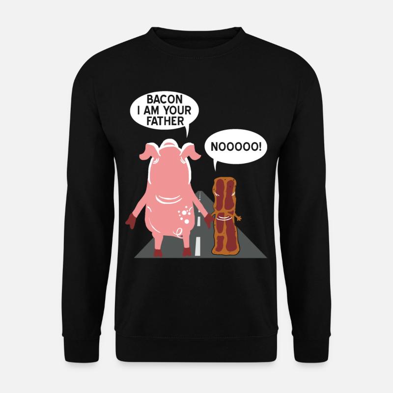 Bacon ich bin dein Vater - Unisex Pullover - Schwarz