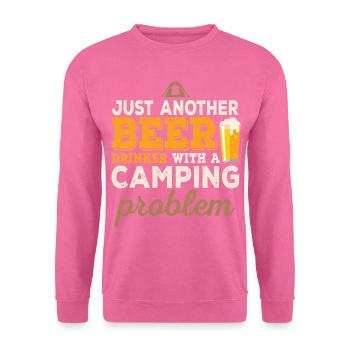 Camping Camping Caravane Camping - Sweat-shirt Unisexe - rose - Devant