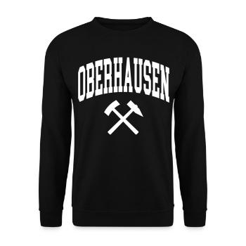 Oberhausen - Unisex Sweatshirt - black - Front - Alina (178cm) & Michal (187cm)