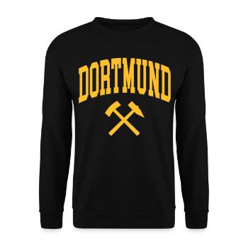 Dortmund - Unisex Sweatshirt - black - Front - Alina (178cm) & Michal (187cm)