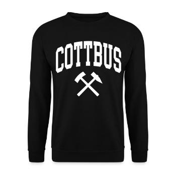 Cottbus - Unisex Pullover - Schwarz - Vorne - Alina (178cm) & Michal (187cm)