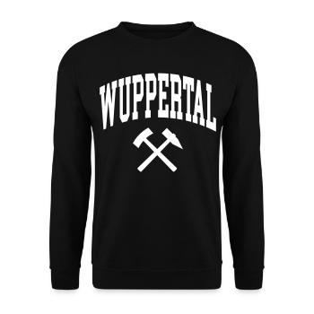 Wuppertal - Unisex Sweatshirt - black - Front - Alina (178cm) & Michal (187cm)