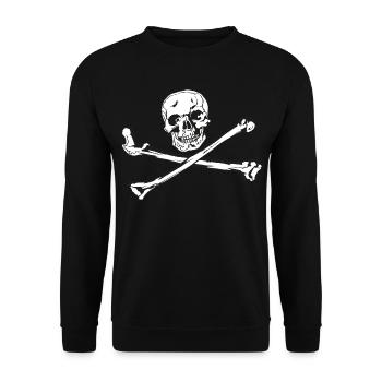 SkullBones - Unisex Pullover - Schwarz - Vorne - Alina (178cm) & Michal (187cm)