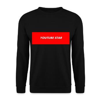 YOUTUBE STAR GESCHENK IDEE - Unisex Pullover - Schwarz - Vorne - Alina (178cm) & Michal (187cm)
