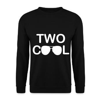 2. Geburtstag Kindershirt TWO COOL Geschenk Shirt - Unisex Pullover - Schwarz - Vorne - Alina (178cm) & Michal (187cm)