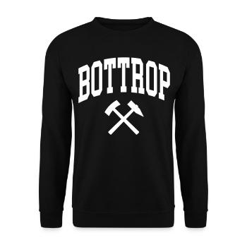 Bottrop - Unisex Pullover - Schwarz - Vorne - Alina (178cm) & Michal (187cm)