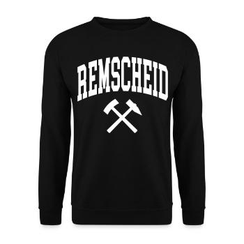 Remscheid - Unisex Sweatshirt - black - Front - Alina (178cm) & Michal (187cm)