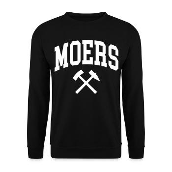 Moers - Unisex Sweatshirt - black - Front - Alina (178cm) & Michal (187cm)