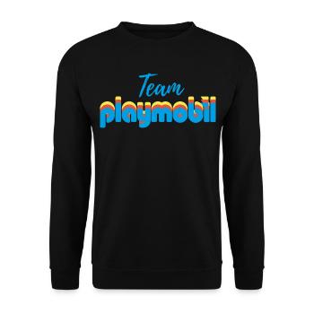 Playmobil Team Logo - Sweat-shirt Unisexe - noir - Devant - Alina (178cm) & Michal (187cm)