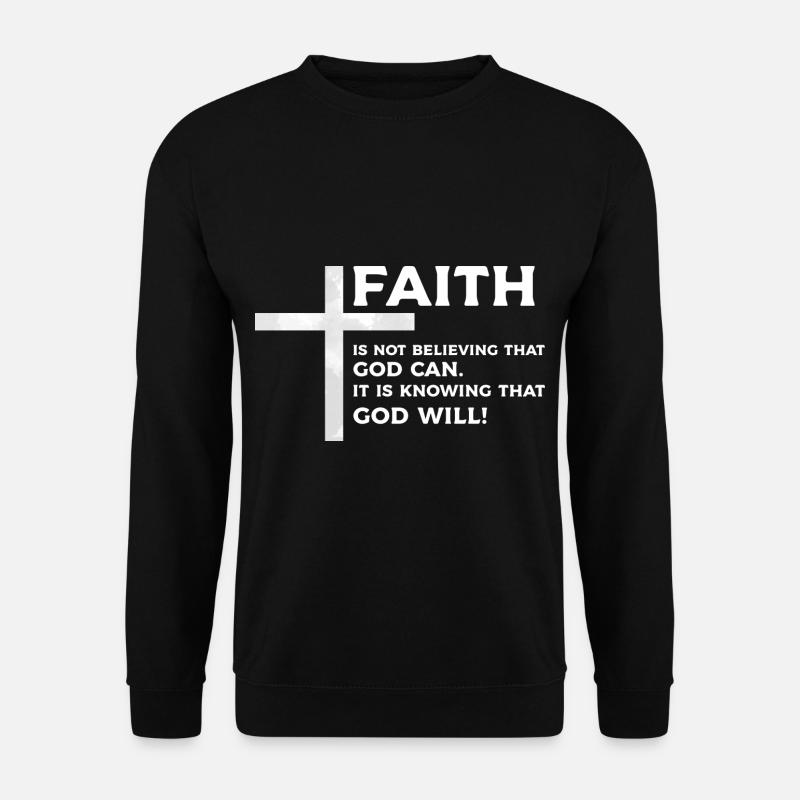 Jesus Christus Bibel Bibelvers Christentum Gott - Unisex Pullover - Schwarz