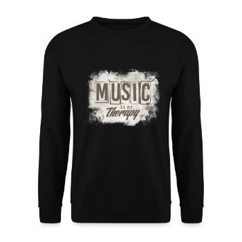 Musik - Unisex Pullover - Schwarz - Vorne - Alina (178cm) & Michal (187cm)