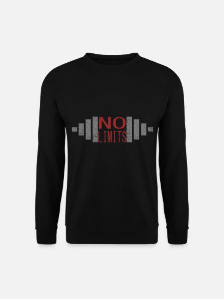 Fitness - Unisex Pullover - Schwarz