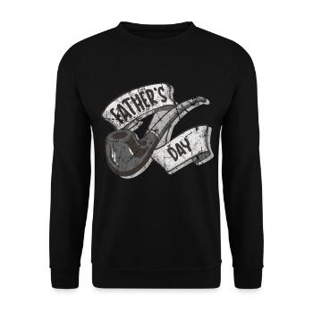 Father's Day - Unisex Sweatshirt - black - Front - Alina (178cm) & Michal (187cm)