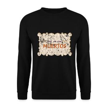 Dia de los Muertos - Unisex Pullover - Schwarz - Vorne - Alina (178cm) & Michal (187cm)