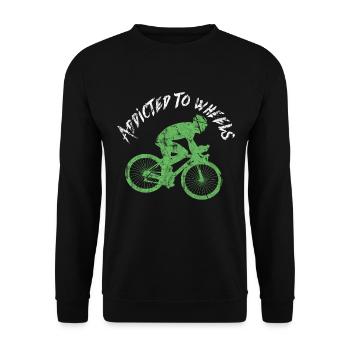 Fahrrad - Unisex Pullover - Schwarz - Vorne - Alina (178cm) & Michal (187cm)