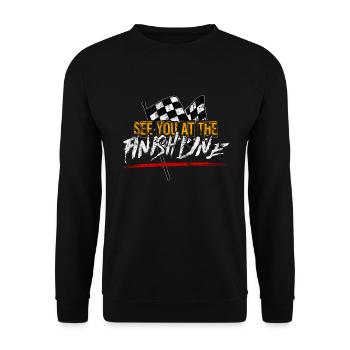 automobile - Unisex Sweatshirt - black - Front - Alina (178cm) & Michal (187cm)